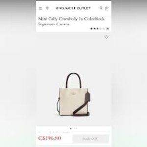 Mini Cally Crossbody In Colorblock Signature Canvas